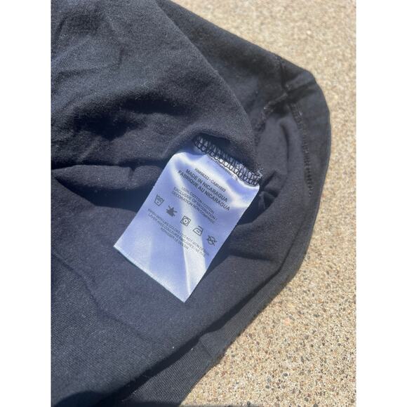 Vtg Nike Blouse Women Sz Large Black Graphic Crewneck Short Sleeve Shirt Casual - Picture 5 of 6